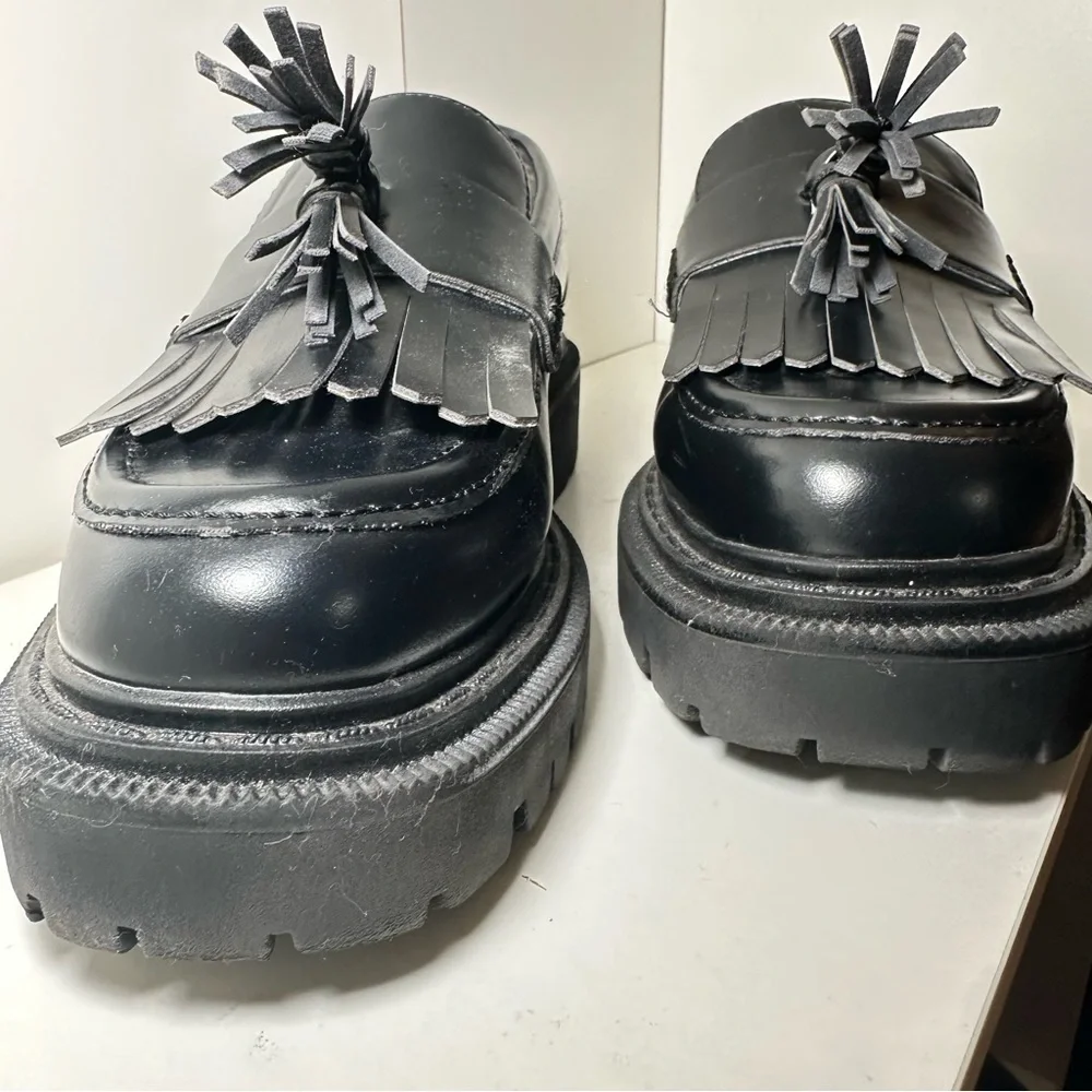 H&M Black Tassel Fringe Loafers - Picture 5 of 8